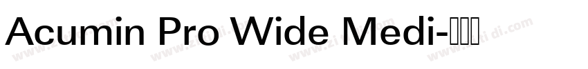 Acumin Pro Wide Medi字体转换